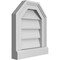 Ekena Millwork Octagonal Top Surface Mount PVC Gable Vent w/ 2"W x 2"P Brickmould Sill Frame, 12"W x 14"H GVPOT12X1403SN - alternate 3
